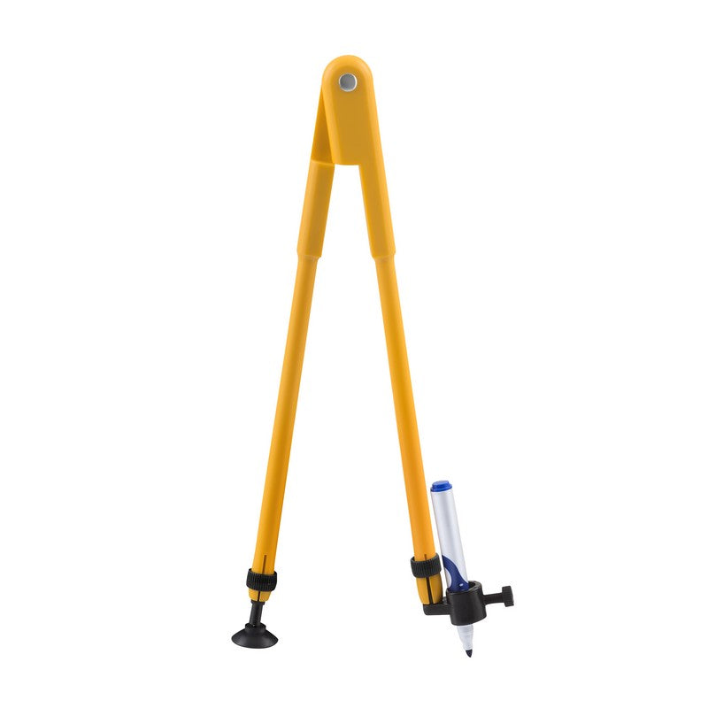Compas JPC 35 Cm Avec Ventouse Pour Tableau - Jaune