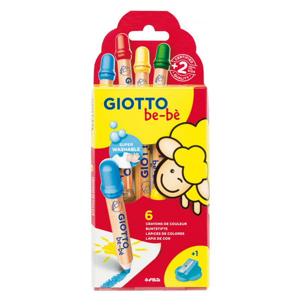 Crayon de couleur  Giotto Maxi  bébé  lot de 6
