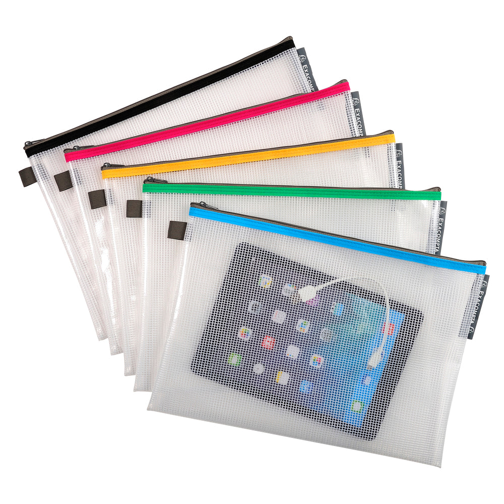 Pochette à fermeture éclair en plastique souple A4 34150