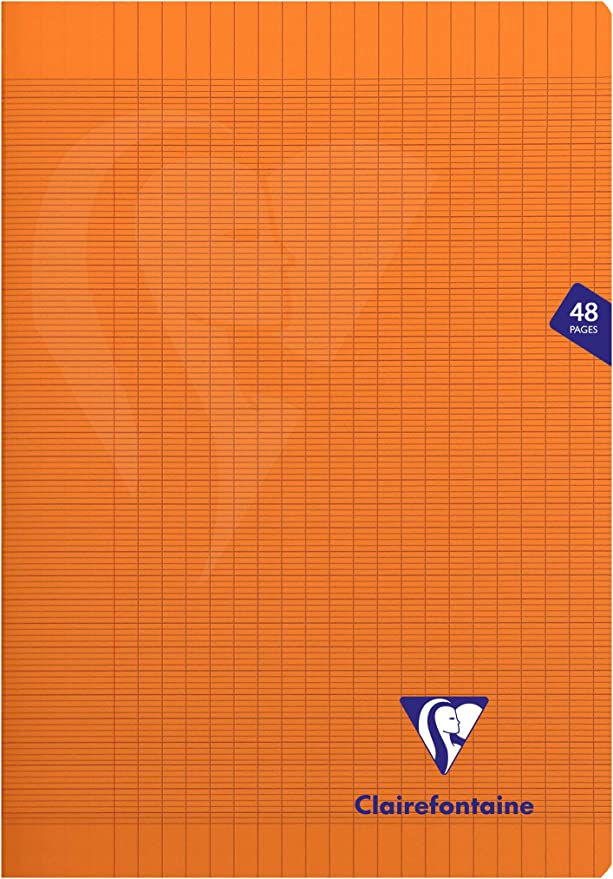 Cahier agrafé Mimesys grands carreaux couverture polypropyléne