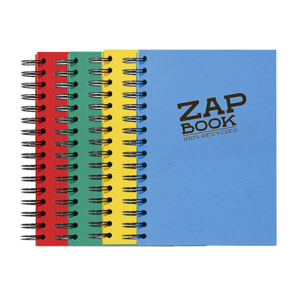 Carnet Zap Book  spiralé 80GR couleur aleatoire
