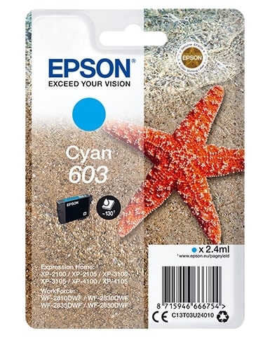 Epson 603 Etoile de mer -- cartouche d'encre originale