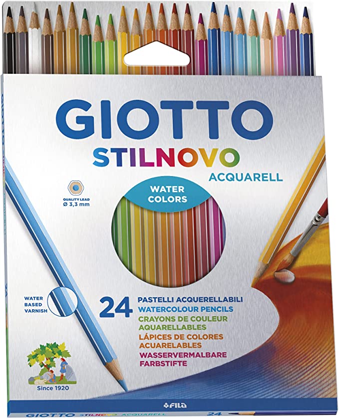 Crayons de couleur  acquarell GIOTTO