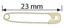 Epingle a nourrisse 23mm DORE  500u
