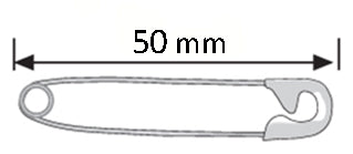 Epingle a nourrisse 50 mm ARGENT 12u