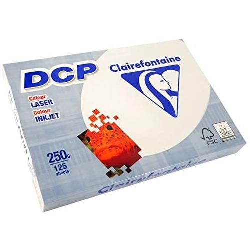 Papier  CLAIREFONTAINE DCP A4 (210x297mm) 250gr/m2 125 feuilles coloris IVOIRE
