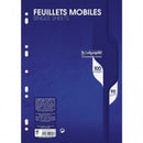 COPIE  Feuillets Mobiles perforées  - A4 21x29,7 cm - 200 pages petit carreaux-