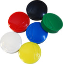AIMANTS RONDS ø 30 MM COLORIS ASSORTIS 4u