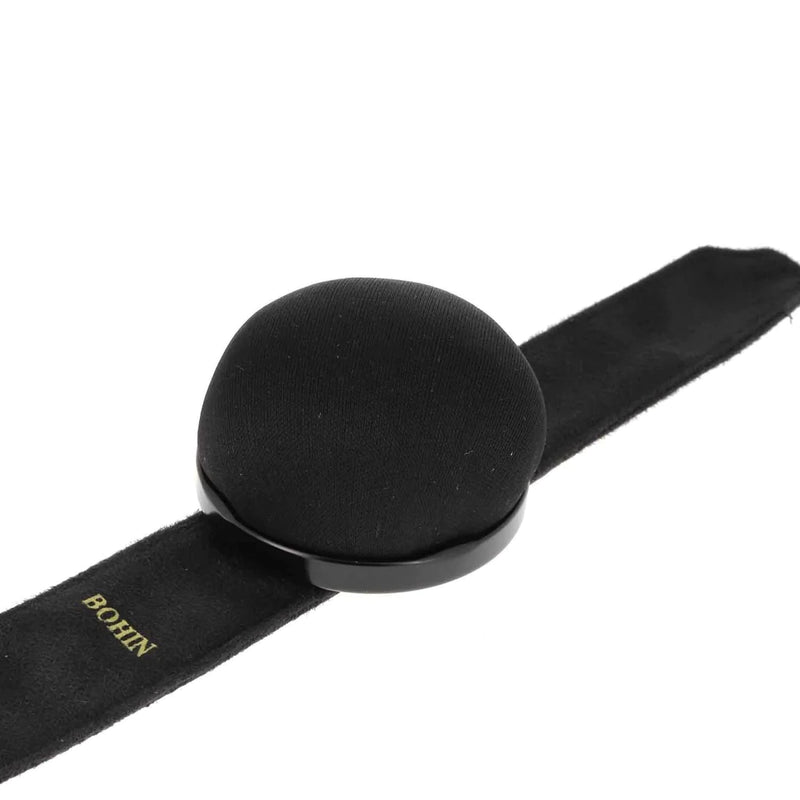 Porte épingle bracelets ajustable pelote tissus noire