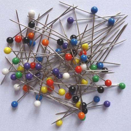 Epingle tete plastique 34mm bte de 1000 pcs