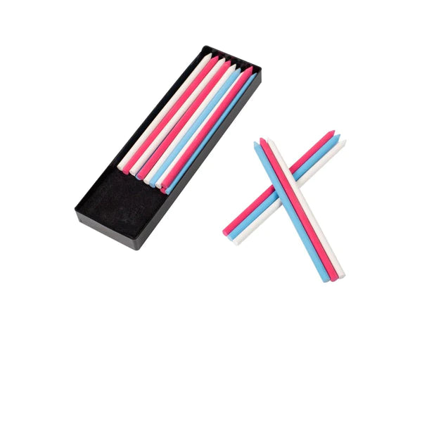 Recharge étui de 16 mines assorties pour crayon craie