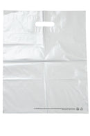 Sac plastique blanc poignee decouper par 100