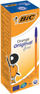 BIC Orange Original Stylos-Bille Pointe Fine (0,8 mm) - boite de 50