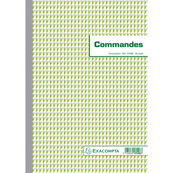 Manifold commandes 29,7x21cm 50 feuillets dupli autocopiants