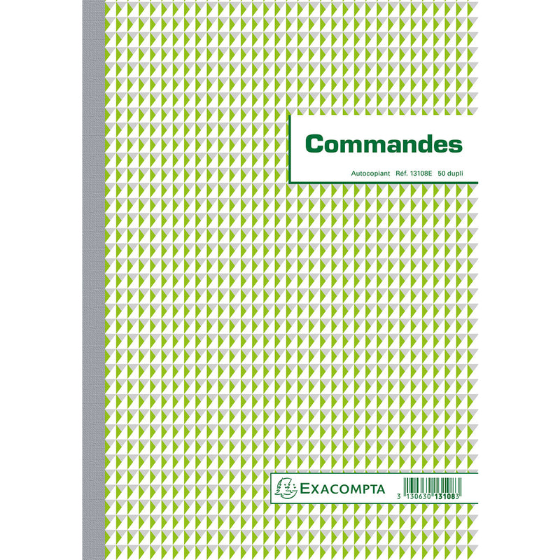 Manifold commandes 29,7x21cm 50 feuillets dupli autocopiants
