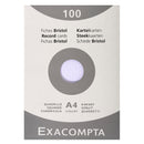 Fiches Bristol 210*297mm Étui de 100 unités