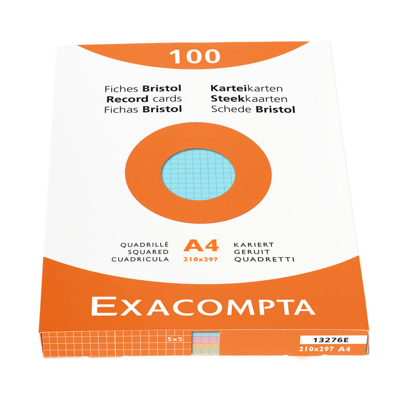 Fiches Bristol 210*297mm Étui de 100 unités