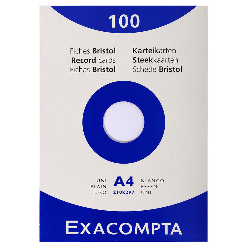 Fiches Bristol 210*297mm Étui de 100 unités