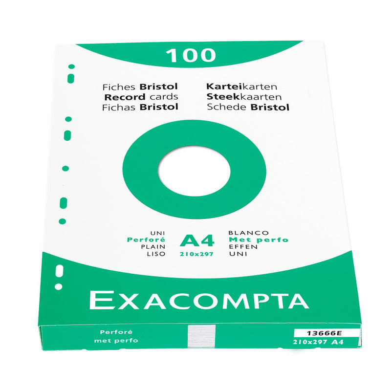 Fiches Bristol 210*297mm Étui de 100 unités