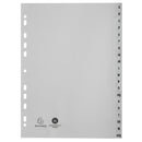 Intercalaires imprimés alphabétiques PP gris AZ 20 positions - A4