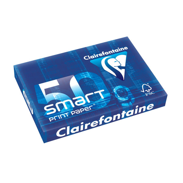 CLAIREFONTAINE -smart print paper -papier blanc -A4 (210x297mm) -50gr/m2 -500 feuilles