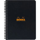 Cahier à Spirale (Reliure Intégrale) Notebook - A5+ - Petits Carreaux - 160 pages Détachables - Papier Blanc 80 g/m - noir