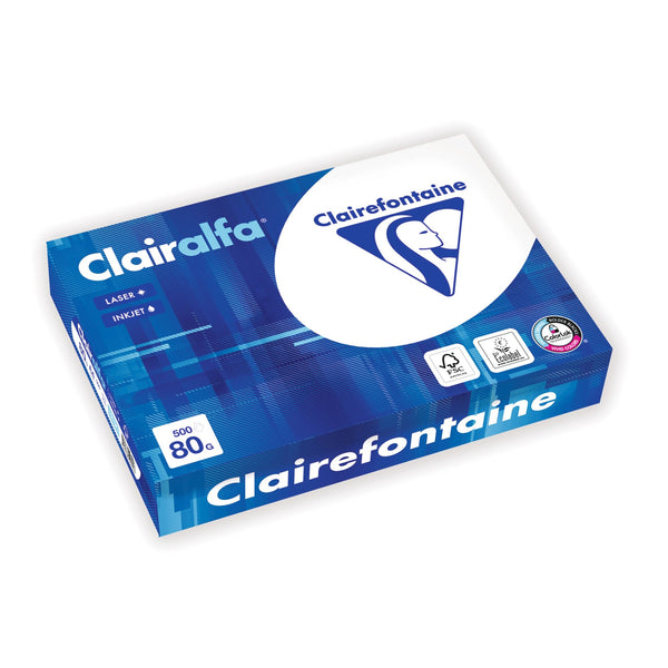 Papier clairefontaine  blanc A4 (210x297mm)-80gr/m2 -500 feuilles