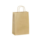 SAC PAPIER KRAFT BRUN POIGNEES TORSADEES