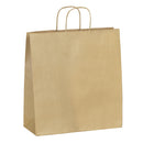 SAC PAPIER KRAFT BRUN POIGNEES TORSADEES