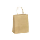 SAC PAPIER KRAFT BRUN POIGNEES TORSADEES