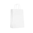 SAC PAPIER  KRAFT BLANC POIGNEES TORSADEES