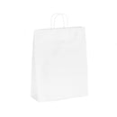 SAC PAPIER  KRAFT BLANC POIGNEES TORSADEES