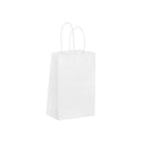 SAC PAPIER  KRAFT BLANC POIGNEES TORSADEES