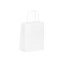 SAC PAPIER  KRAFT BLANC POIGNEES TORSADEES