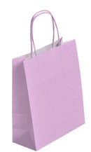 SAC PAPIER PM - 22+10x 31cm Couleur 90gr POIGNEES TORSADEES PAR 50