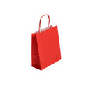 SAC PAPIER MINI -18x8x22 cm Couleur 90gr POIGNEES TORSADEES PAR 50