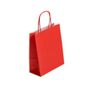 SAC PAPIER PM - 22+10x 31cm Couleur 90gr POIGNEES TORSADEES PAR 50