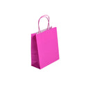 SAC PAPIER MINI -18x8x22 cm Couleur 90gr POIGNEES TORSADEES PAR 50