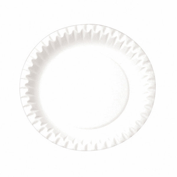 ASSIETTE CARTON Ø230MM BLANC/PAQUET DE 100