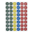 POCHETTES DE 240 PASTILLES ADHESIVES REMISES ASS -20/-50% D24MM