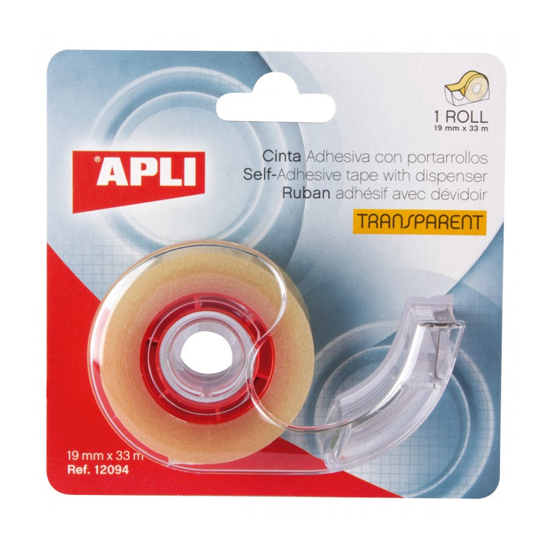 RUBAN ADHESIF  TRANSPARENT 19x33 + DEVIDOIR