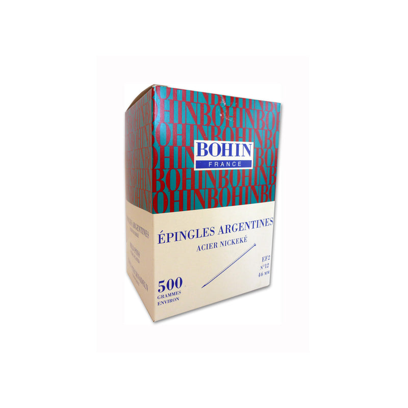 EPINGLE BOHIN FIXE BOITE 500G Nø 12 ARGENTINE CHAPELIER