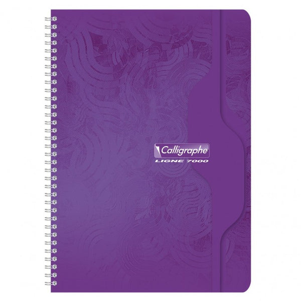 CAHIER RELIURE INTÉGRALE 17X22 180P GRAND CARREAUX  70G.