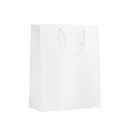 Sac papier BLANC MAT Luxe 190gr + cordelettes PAR 10