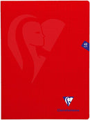 Cahier agrafé Mimesys grands carreaux couverture polypropyléne