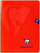 Cahier agrafé Mimesys grands carreaux couverture polypropyléne