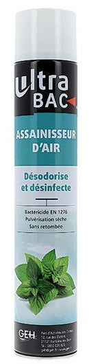 DESODORISANT ASSAINISSEUR D'AIR PRO MENTHE VIRUCIDE AEROSOL SPRAY