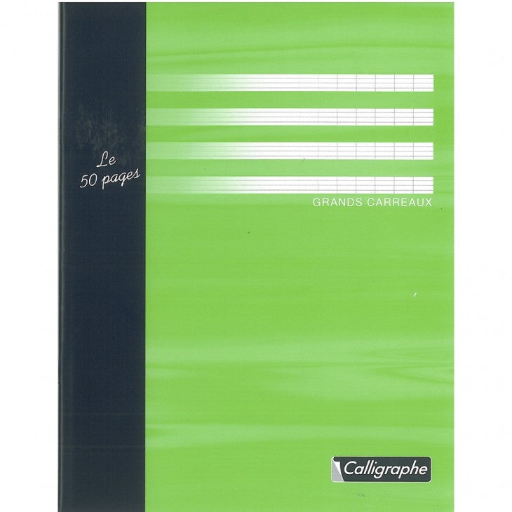 CAHIER DESSAI PIQUÉ 17X22 48P GRAND CARREAUX  56G