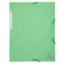 Chemise 3 rabats à élastiques carte lustrée 400g/m2 - A4