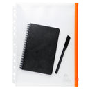 Sachet de 5 pochettes zip perforées polypropylène Exactive - A4